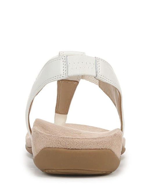 Vionic White Brea T-Strap Sandal