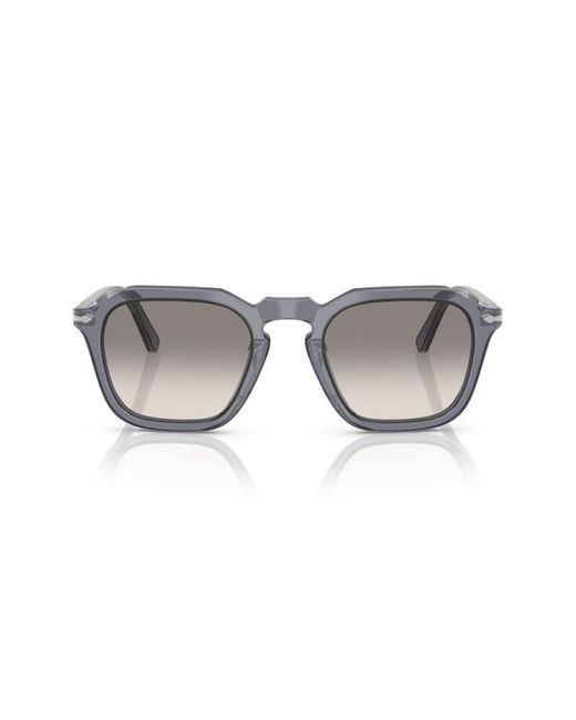 Persol Gray 50Mm Square Sunglasses