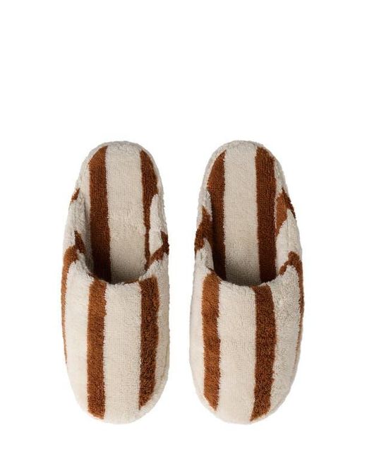 Parachute Brown Stripe Scuff Slipper