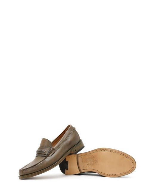 John Varvatos Brown Hawthorne Chain Bit Loafer for men