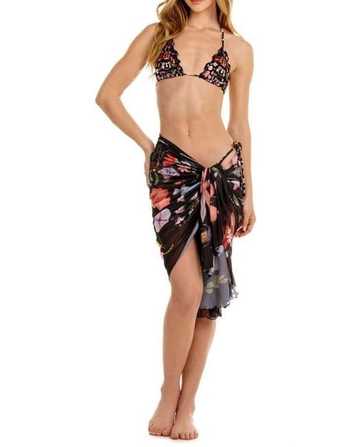 Agua Bendita Black Marine Mbar Cover-Up Pareo
