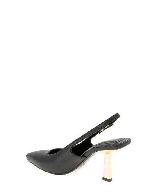 BCBGMAXAZRIA White Inara Slingback Pointed Toe Pump