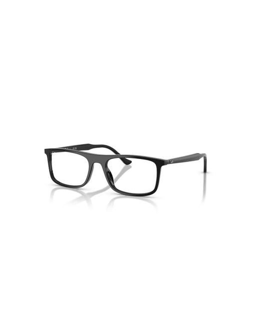 Ray-Ban Black 55Mm Rectangle Optical Glasses