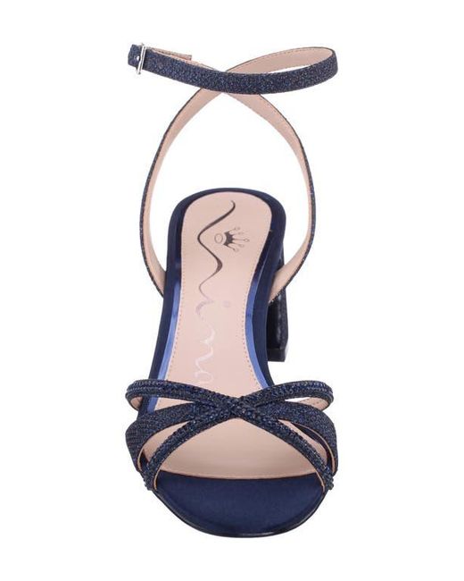 Nina White Bracha Ankle Strap Sandal