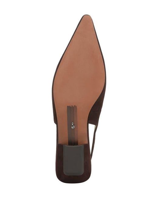 Sam Edelman Brown Netty Slingback Pointed Toe Flat