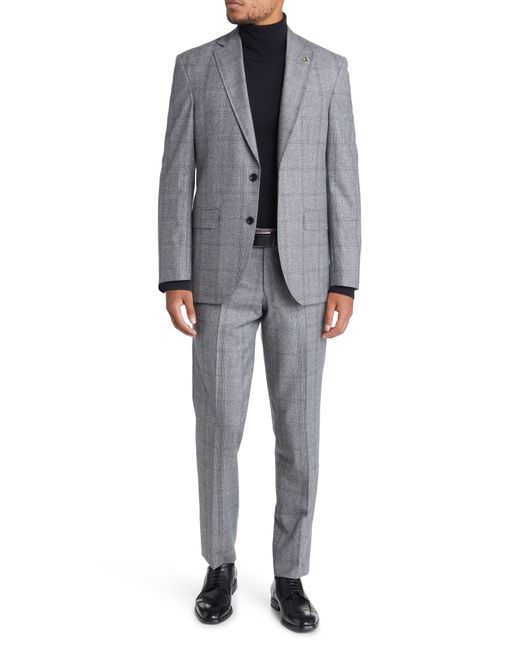 Ted Baker Gray Karl Soft Constructed Wool Suit for men