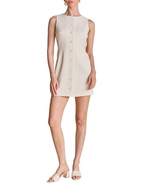 Endless Rose Natural Button Front Minidress