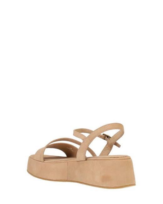 Eileen Fisher Metallic Dae Ankle Strap Platform Sandal