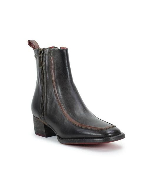 Bed Stu Black Bitsy Ankle Boot