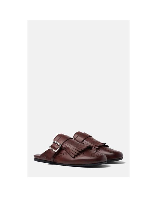 Scarosso Brown Gemma Mules