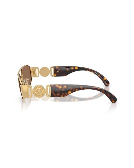 Versace Brown 58Mm Irregular Sunglasses for men