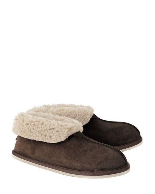 Celtic & Co. Brown Ladies' Shearling Bootee Slippers