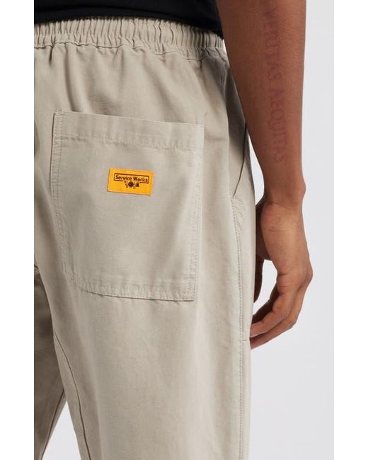Service Works Green Cotton Canvas Chef Pants for men