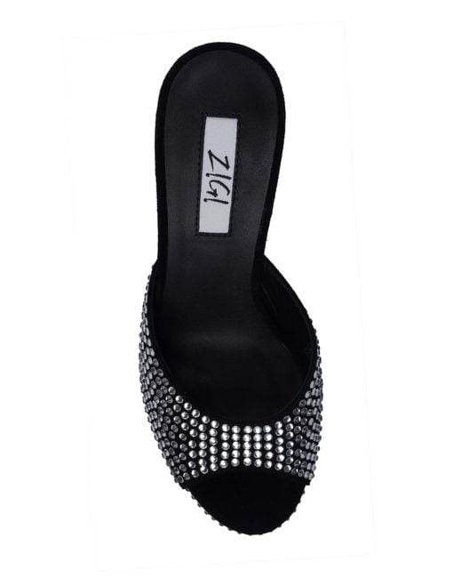 Zigi Black Karsyn Embellished Sandal