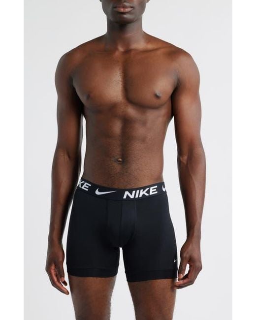Nike Blue 3-Pack Dri-Fit Essential Micro Boxer Briefs for men