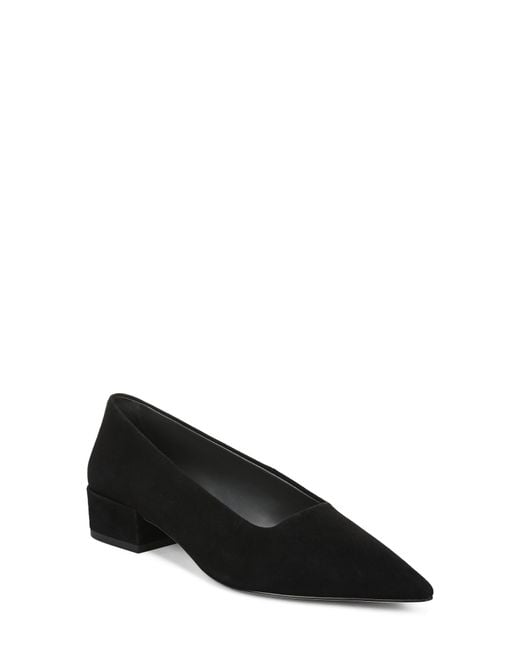 Sarto Black Boa Pointed Toe Pump