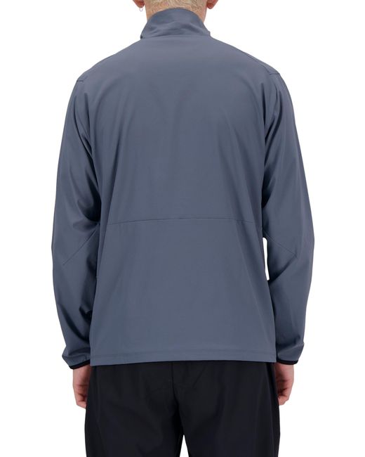 New Balance Blue Athletics Stretch Woven Jacket for men