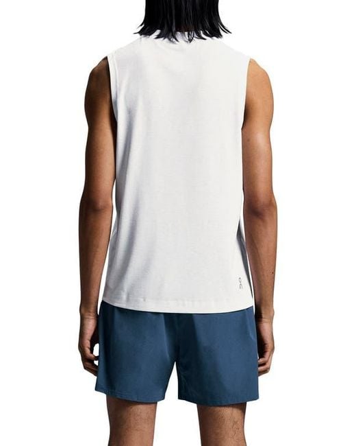 On Shoes Blue Train Performance Tank for men
