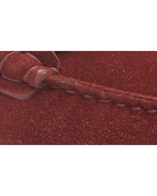 Ferragamo Red Byte Suede Driving Loafer for men