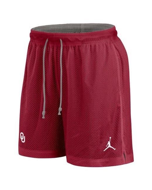 Nike Red Heather Oklahoma Sooners Player Shorts for men