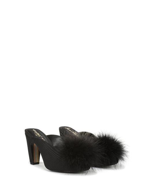 Sam Edelman Black Witney Feather Embellished Pump