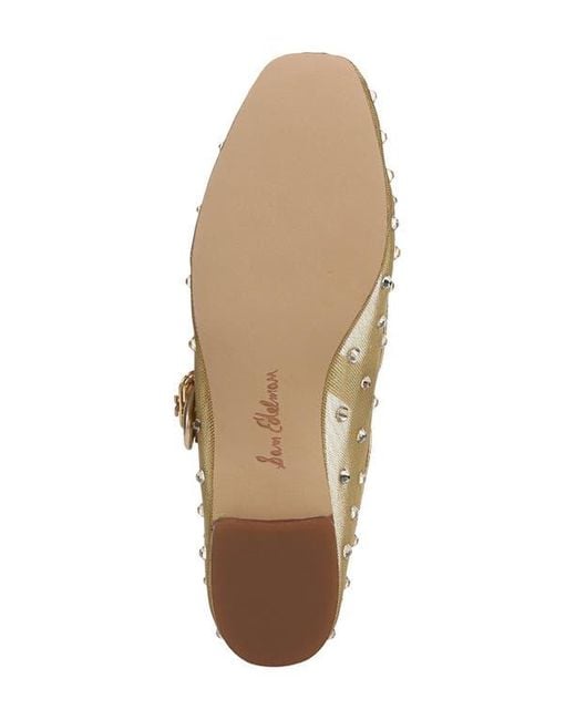 Sam Edelman Brown Michaela Shine Mary Jane Flat Shoes