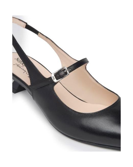 Nero Giardini White Pointed Toe Slingback Pump