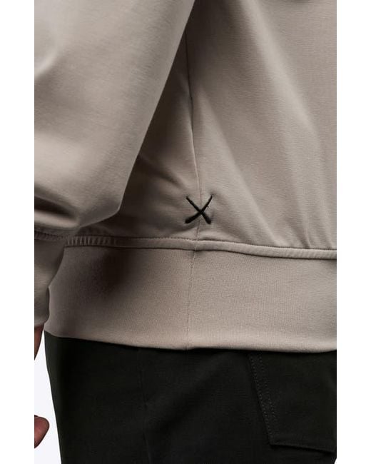 Cuts Gray Hyperloop Quarter Zip for men