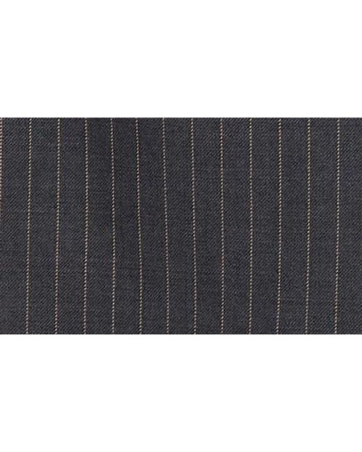 Beams Plus Black Work Uniform Pinstripe Serge Button-Up Shirt for men