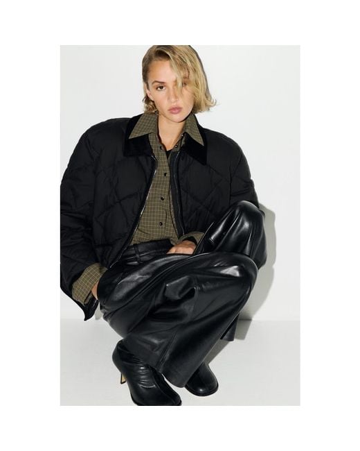 H&M Black Quilted Jacket