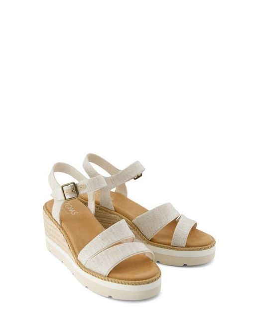 TOMS Metallic Darya Platform Wedge Sandal