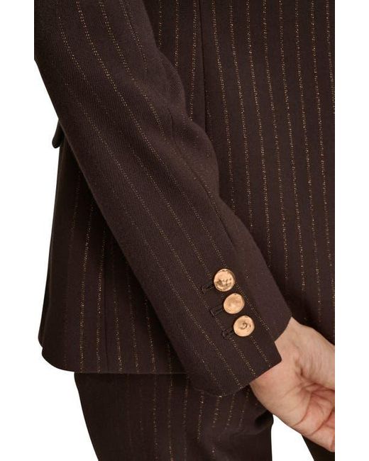 Donna Karan Brown One-Button Blazer
