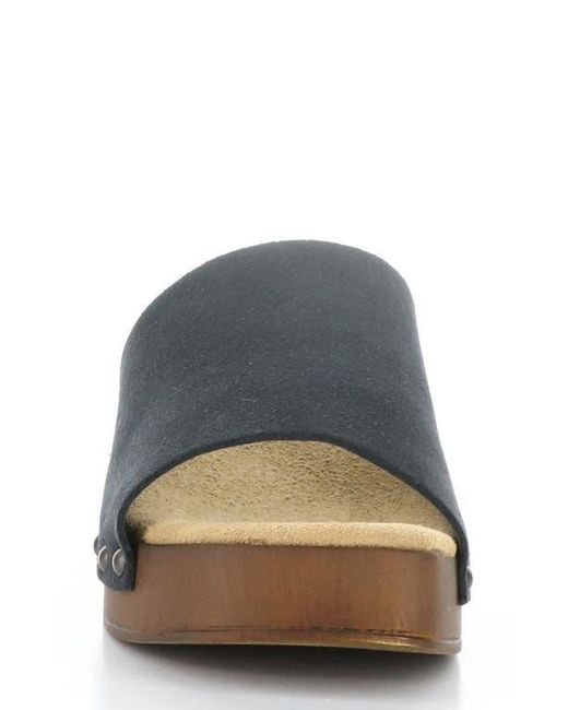 Bos. & Co. Gray Marly Platform Slide Sandal