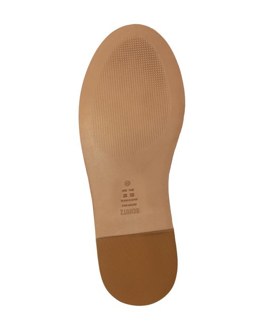 SCHUTZ SHOES Natural Mitchell T-strap Sandal