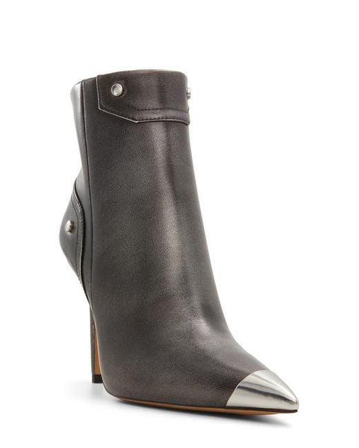 ALDO Gray Nilita Pointed Cap Toe Bootie