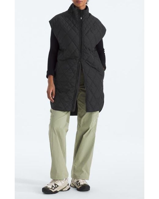 The North Face Black Diamond Peak Water Repellent Quilted Long Vest