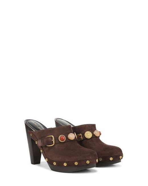 Veronica Beard Brown Giana Charms Platform Clog