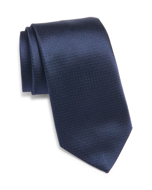 Canali Blue Texture Silk Tie for men