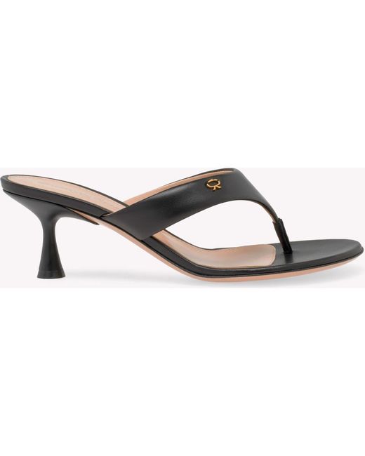 Gianvito Rossi Metallic Luana Sandals