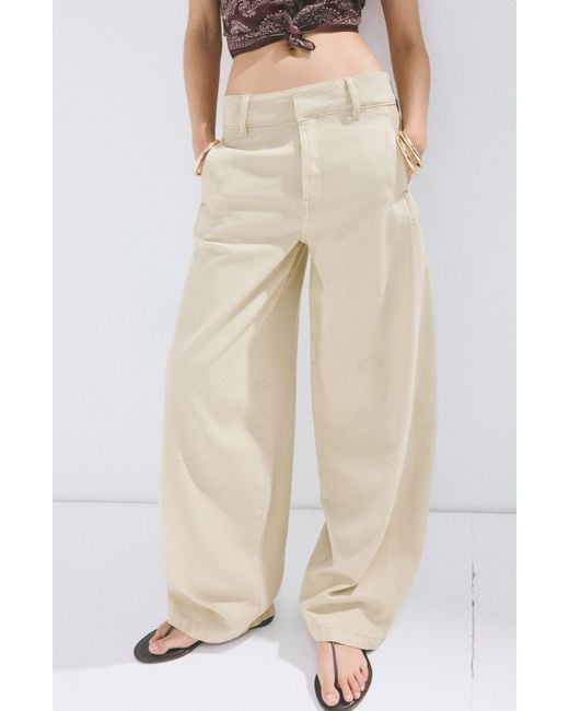 Mango Natural Balloon Pants