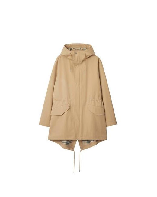Burberry Natural Bonded Gabardine Parka for men