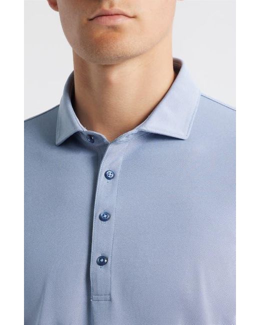 Johnnie-o Blue Clegg Solid Piqué Performance Golf Polo for men