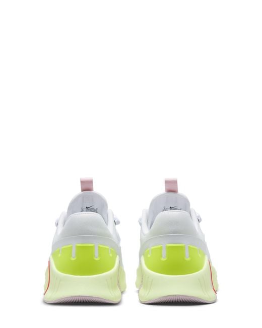 Nike White Free Metcon 5 Training Shoe