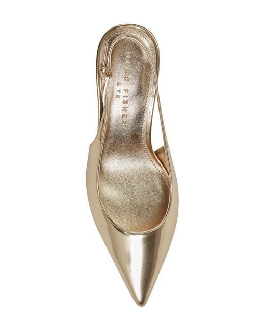 Marc Fisher Natural Dorie Slingback Pointed Toe Pump