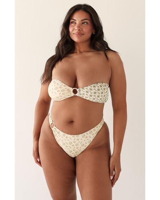Dippin' Daisy's Natural Lotus Bandeau Bikini Top