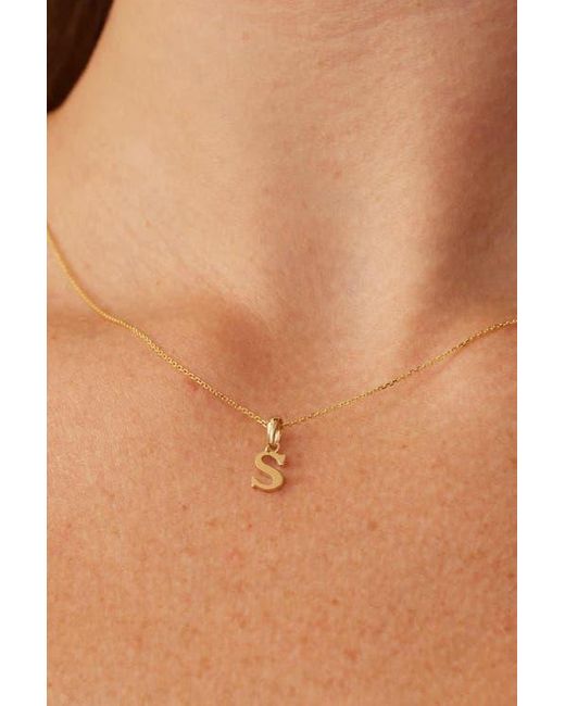 Oradina Metallic 14K My Letter Initial Pendant Charm
