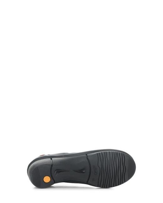 Softinos Black Rem Platform Wedge Pump