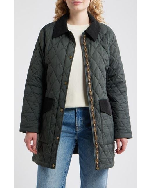 Pendleton Black Sun River Quilted Field Coat