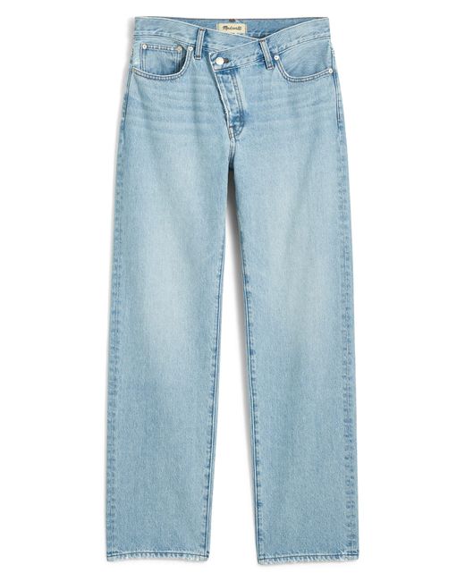 Madewell Blue Cross Tab Edition Low Slung Straight Jeans