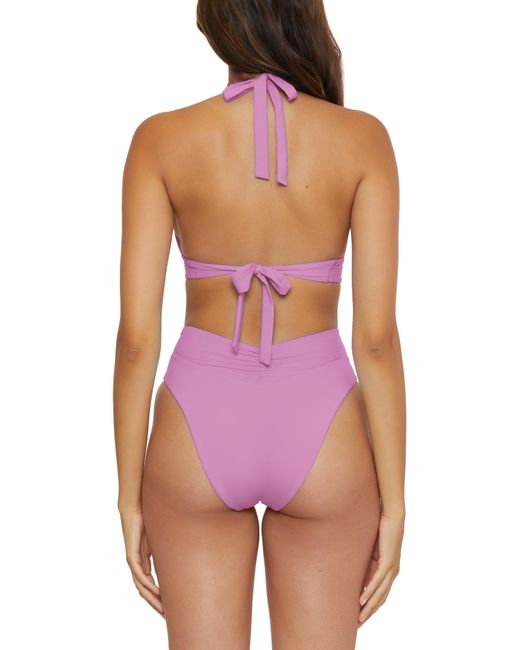 Becca Purple Color Code High Waist Bikini Bottoms
